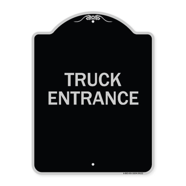 Signmission Driveway Truck Entrance Heavy-Gauge Aluminum Architectural Sign, 24" x 18", BS-1824-24122 A-DES-BS-1824-24122 - main